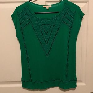 Skies are Blue Stitch fix Green Shirt Size Small